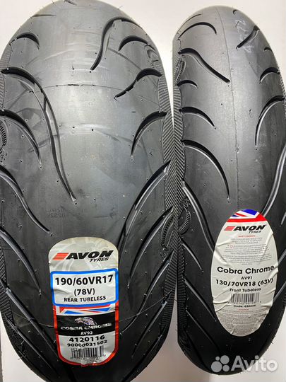Мотошина 190 60 17 Avon Cobra Chrome