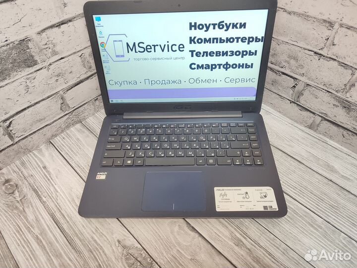 Ноутбук Asus 4 ядра/DDR3-2Gb/SSD/HDD/14