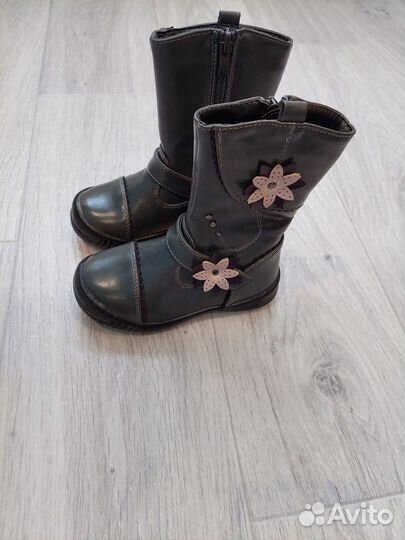 Сапоги на девочку осенние демисезонные 24 размер