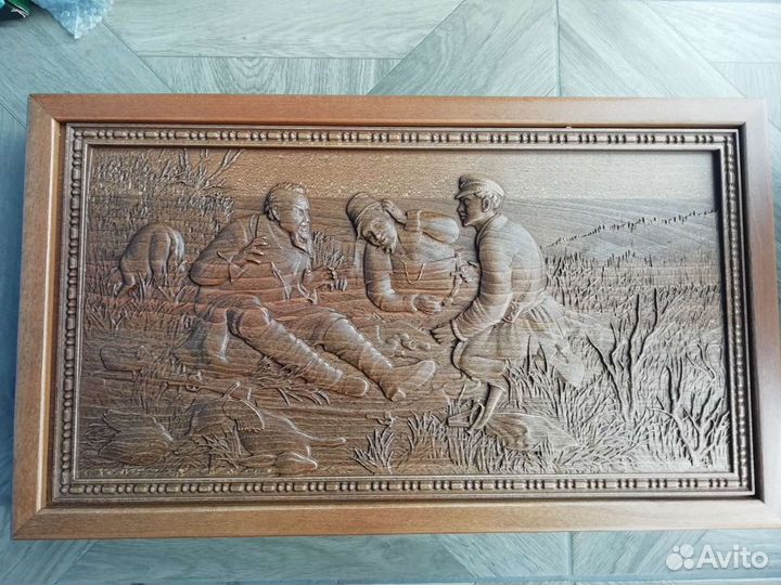 Нарды резные Охотники