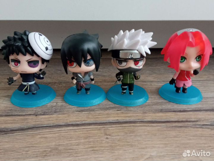 Фигурка аниме Норуто, Саске, Сакура, Какаши