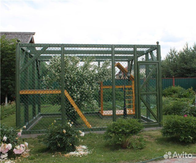 Вольер для кошки, енота, выгул, домик, уличный дом