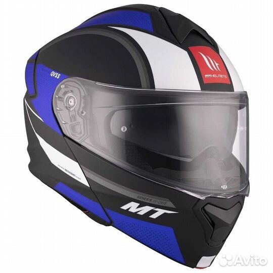MT Helmets Genesis SV Cave modular helmet Синий