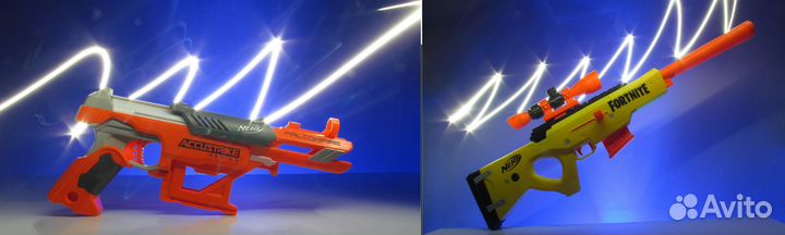 Бластер Nerf, игрушечный пистолет с пульками