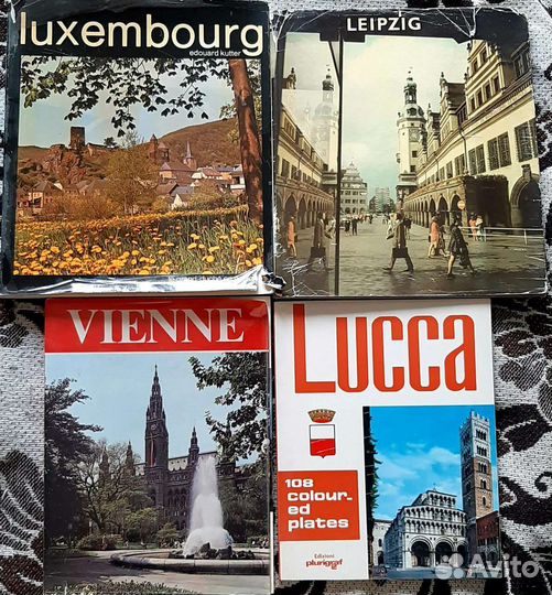 Ретро альбомы/ журналы с фотографиями городов
