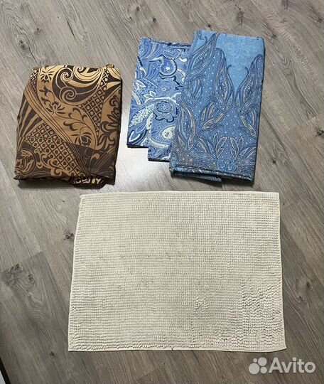 Постельное белье, коврик для ванной