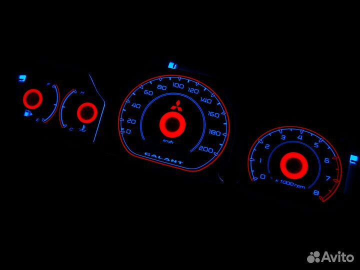 Шкалы приборов Mitsubishi Galant 8 (99-01) USA