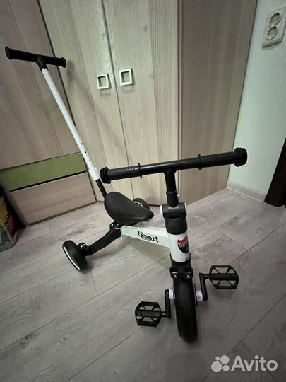 Детский трехколесный велосипед складной