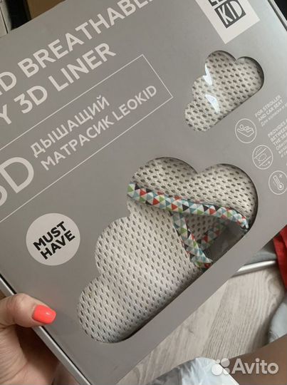 Дышащий матрасик в коляску и автокресло
