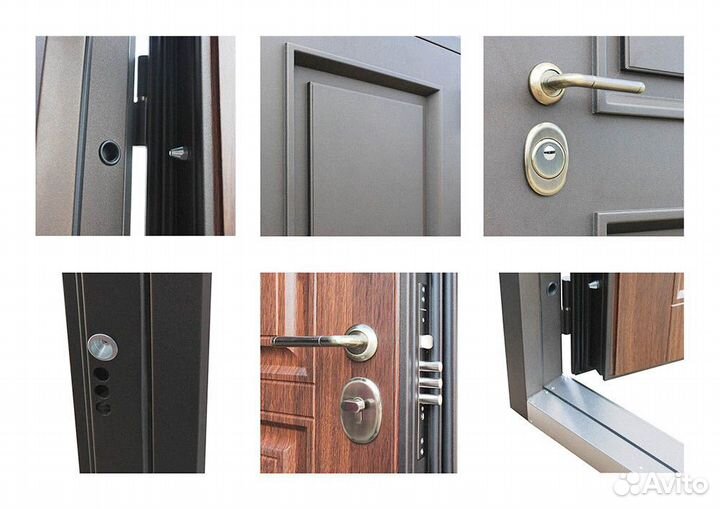 Дверь с терморазрывом и с окном Аляска