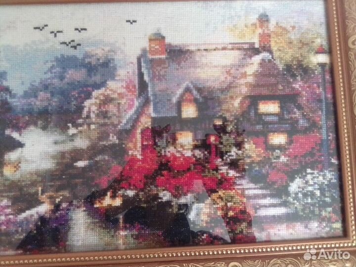 Картина вышитая крестиком