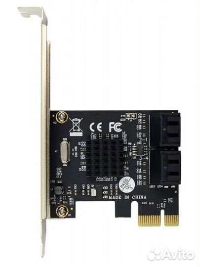 Адаптер PCI-E на 4 выхода SATA 3.0 6 Гбит/с