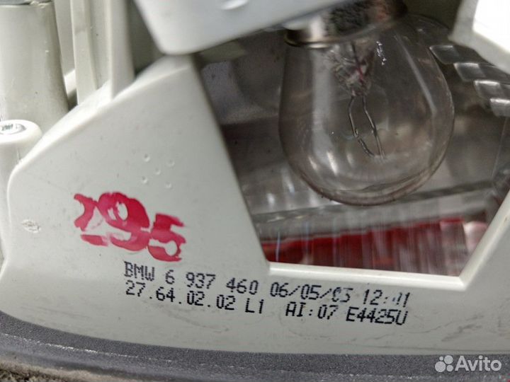 Фонарь крышки багажника правый BMW 3 63216937460