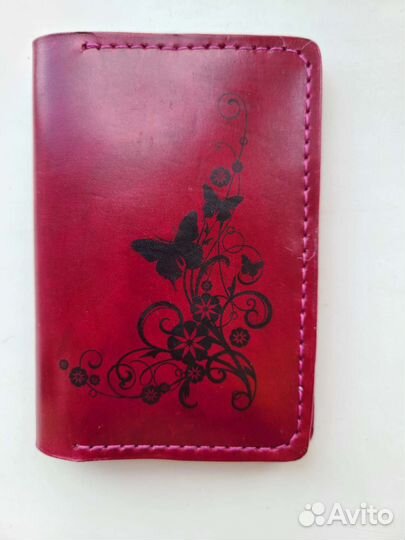 Обложка на паспорт, натуральная кожа