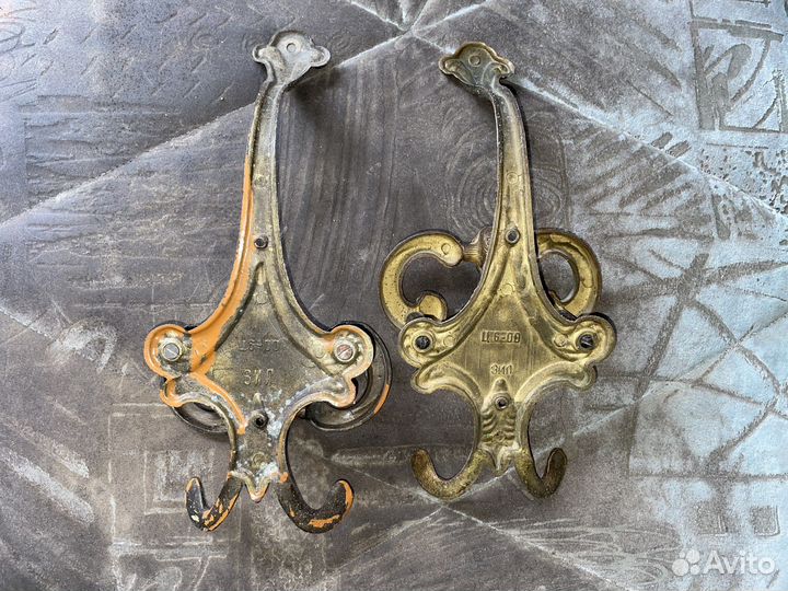 Винтажные латунные вешалки