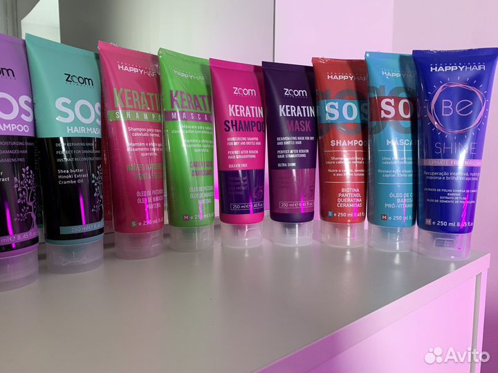 Happy Hair, Zoom шампунь маска кератин ботокс