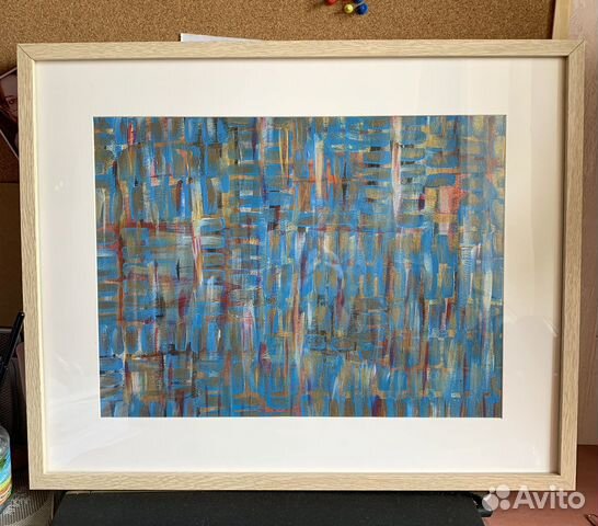 Картина, акрил, 30х40, рама, стекло