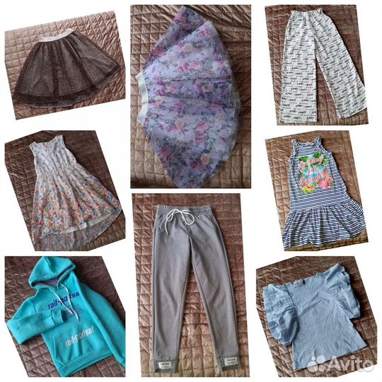 Пакет летней одежды на девочку 140-146