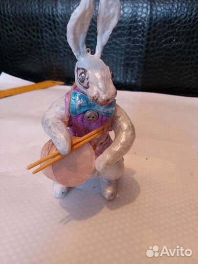 Пасхальный заяц ватная игрушка