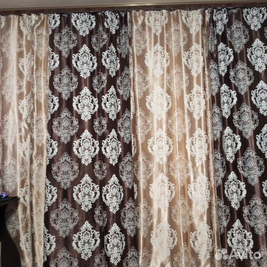 Шторы блэкаут с тюль