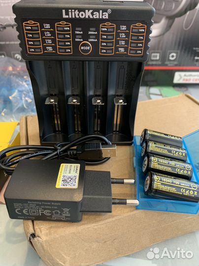 Аккумулятор cr123,16340 -4 шт + З/У