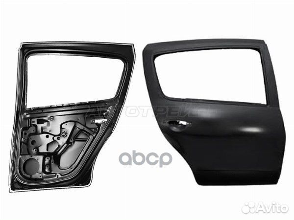 Дверь задняя Renault Sandero 09-14 / Sandero