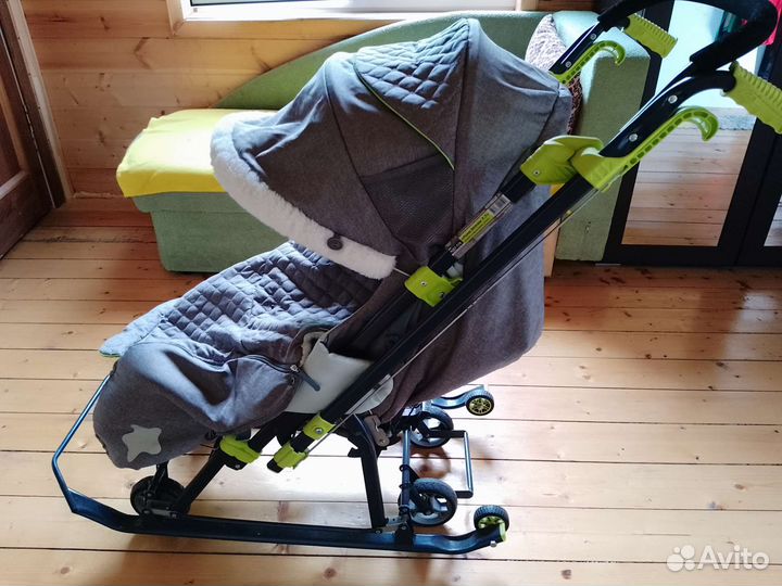 Детские санки коляска ника