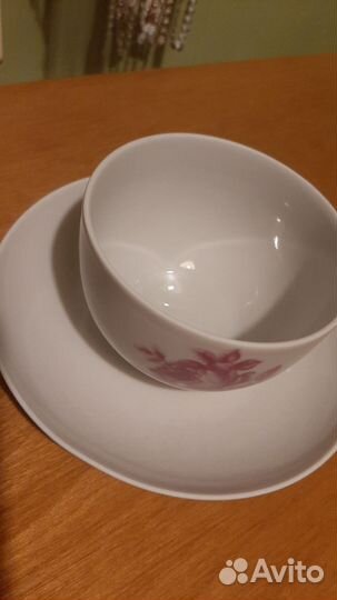 Чайная пара роза дулёво