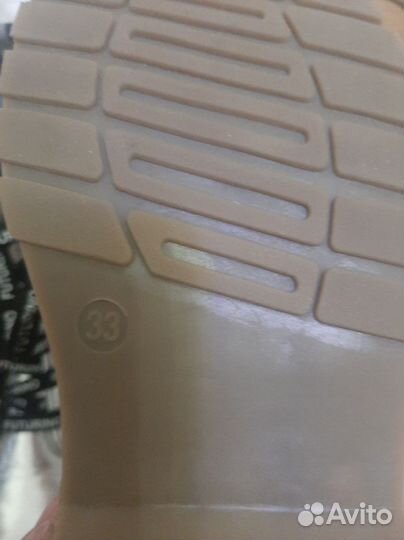 Ботинки демисезонные для девочки 33размер