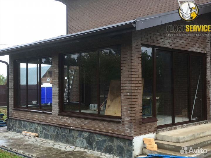 Пластиковые окна, остекление террас, беседок