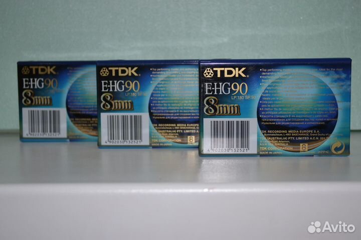 Кассеты для видеокамеры TDK 8mm E-HG 90