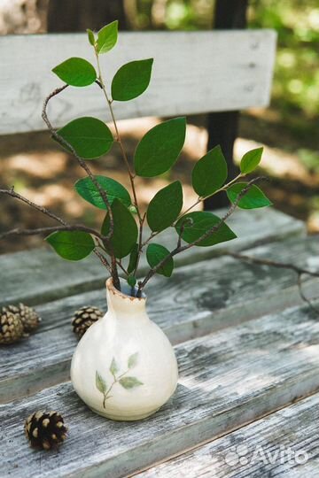 Ваза ручной работы Листик