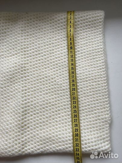 Новый женский вязанный белый снуд