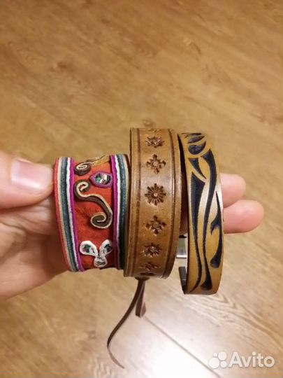Браслеты кожаные
