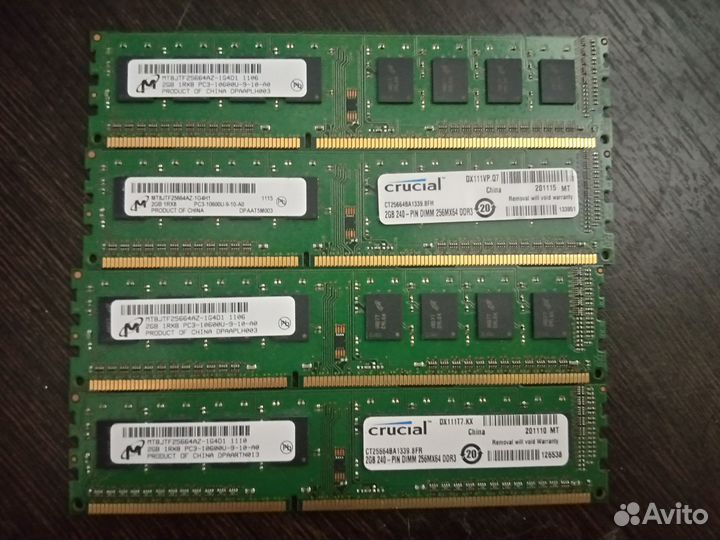 Crucial ddr3 4x2gb 1333 (8gb) (micron)