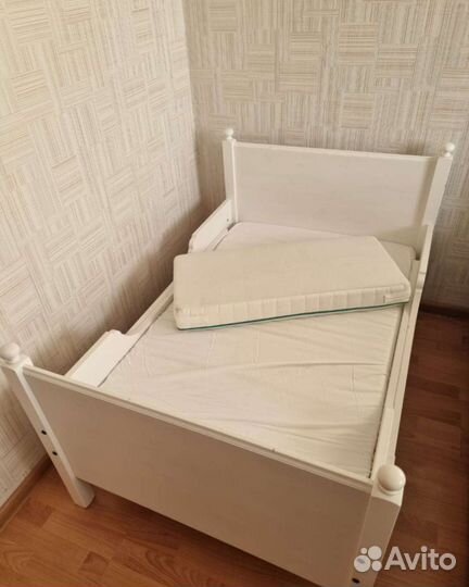 Кровать детская лексвик икеа раздвижная с матрасом