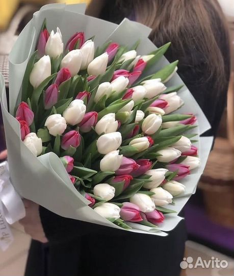 Букет тюльпанов доставка цветов