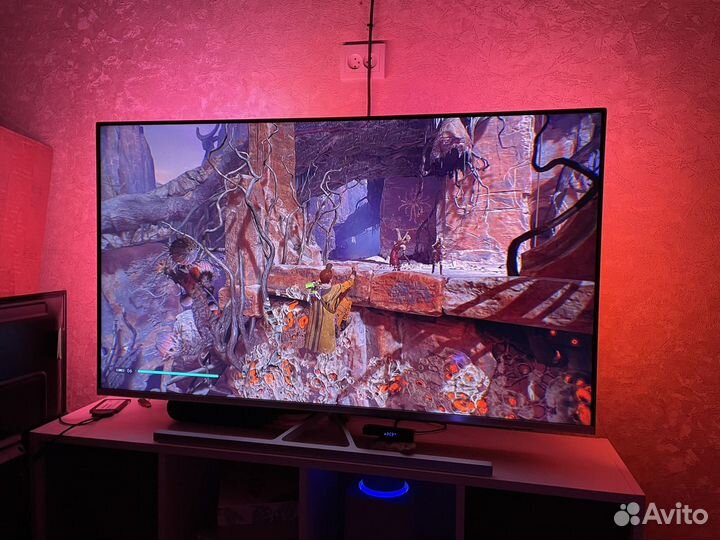 Новый Phillips 55д 140см умный смарт ambilight