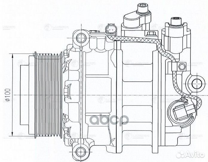 Компрессор кондиц. для а/м Mercedes-Benz ML (W164)