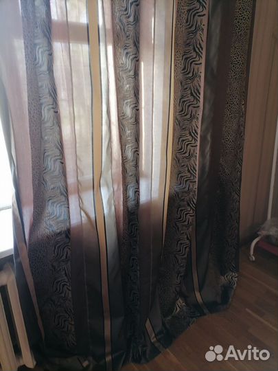 Шторы - портьеры, тюль, покрывало, карниз бу