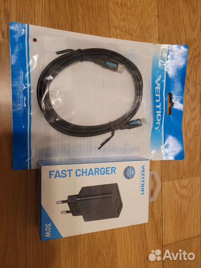 Быстрое зарядное устройство Vention 30W