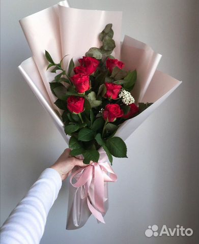 Букеты красных Роз