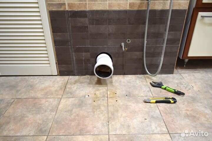 Замена и установка унитаза под ключ