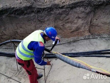 Прокладка кабеля в земле. Монтаж муфт