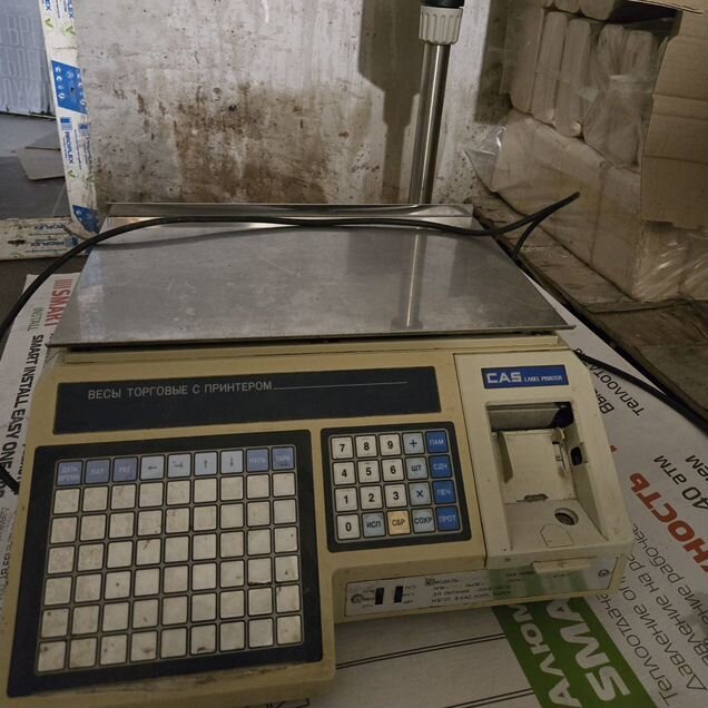 Настольные весы Cas LP-15R с термопечатью