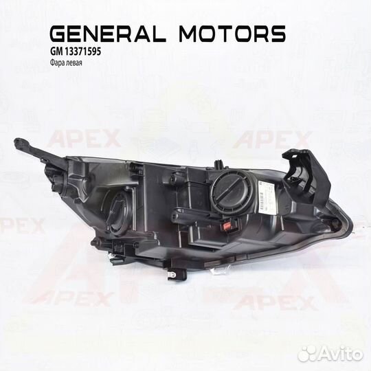Фара левая с дхо opel Astra-J 2013- (black) general motors 13371595