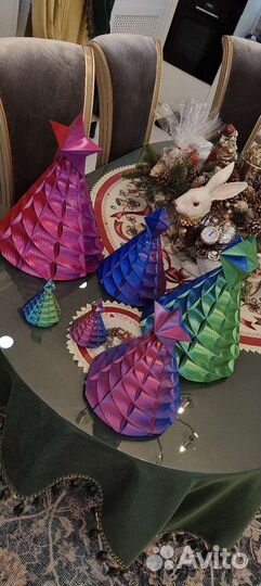 Новогодняя ёлка ручной работы 3д печать подарок