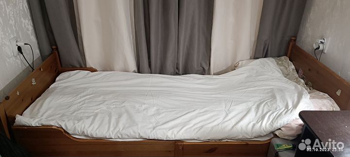 Детская кровать IKEA раздвижная сундвик