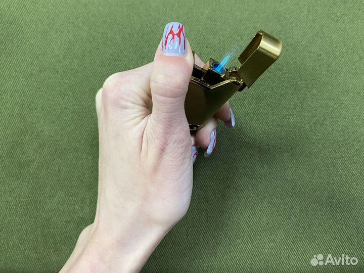 Зажигалка турбо Supsmok Золотая