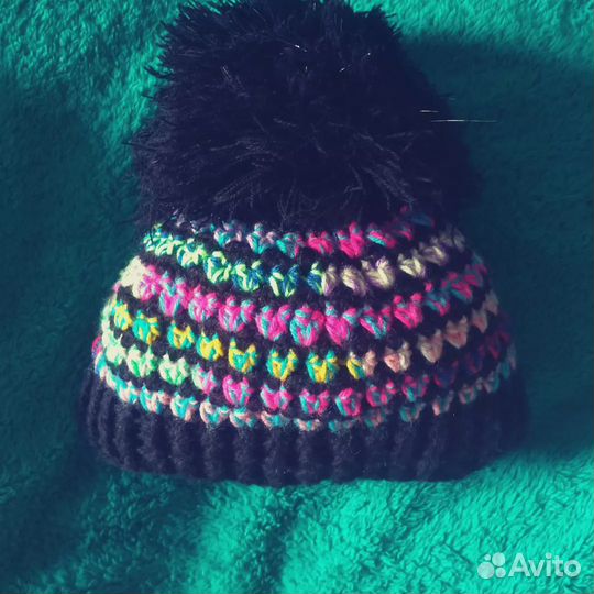 Вязанная шапочка для девочки
